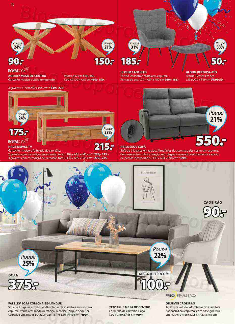 Antevisão Folheto JYSK Promoções de 20 abril a 17 maio