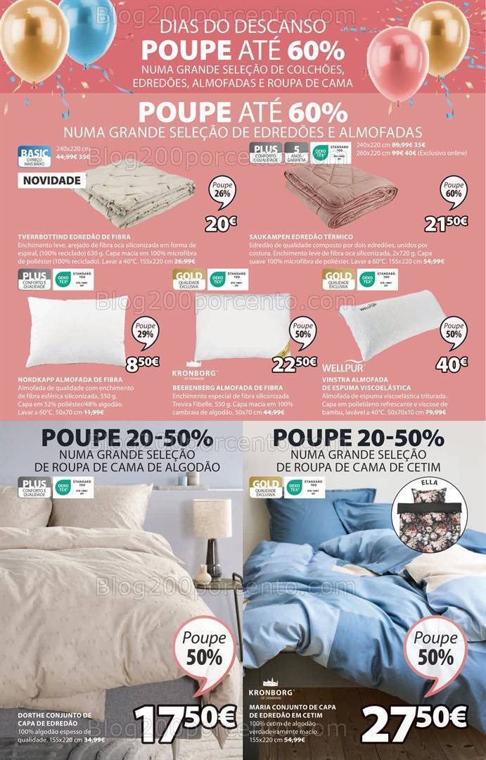 Antevisão Folheto JYSK Aniversário Promoções de 11 abril a 15 maio