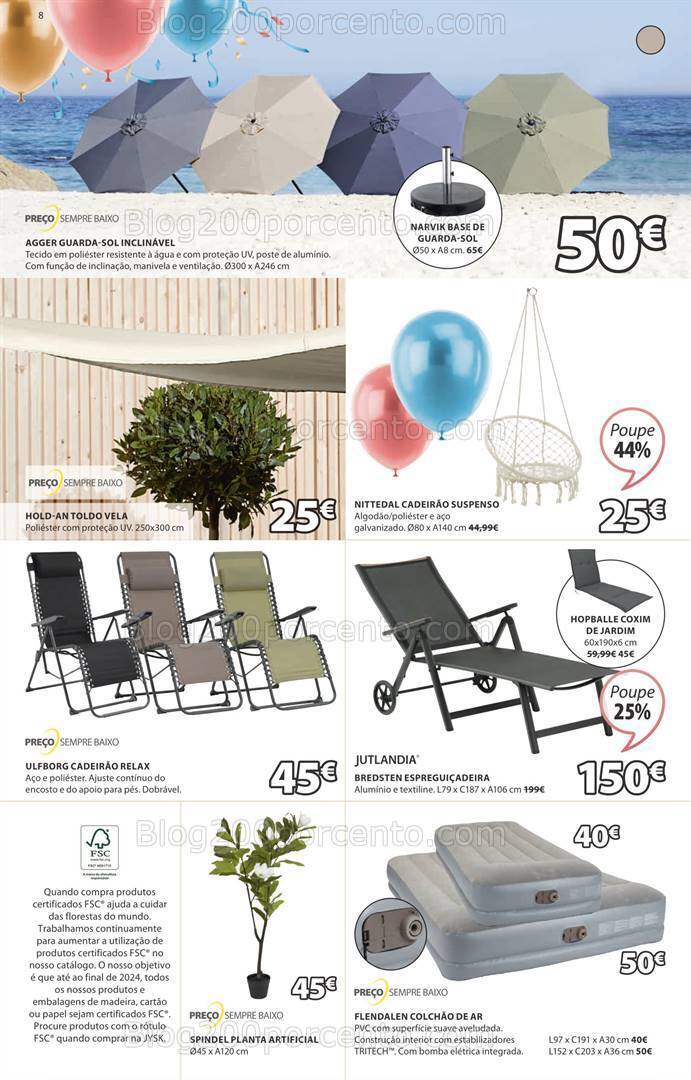 Antevisão Folheto JYSK Aniversário Promoções de 11 abril a 15 maio