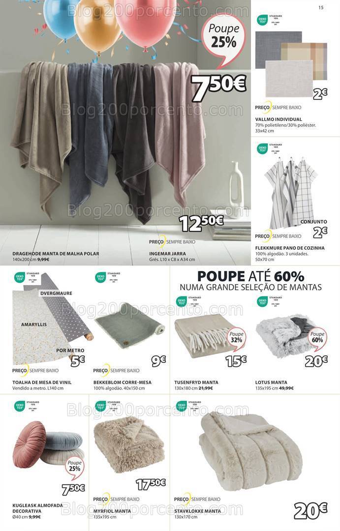 Antevisão Folheto JYSK Aniversário Promoções de 11 abril a 15 maio