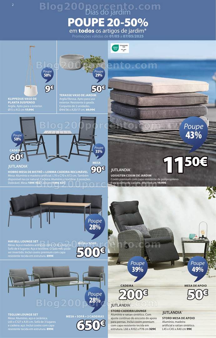 Antevisão Folheto JYSK Promoções de 1 de maio a 11 junho