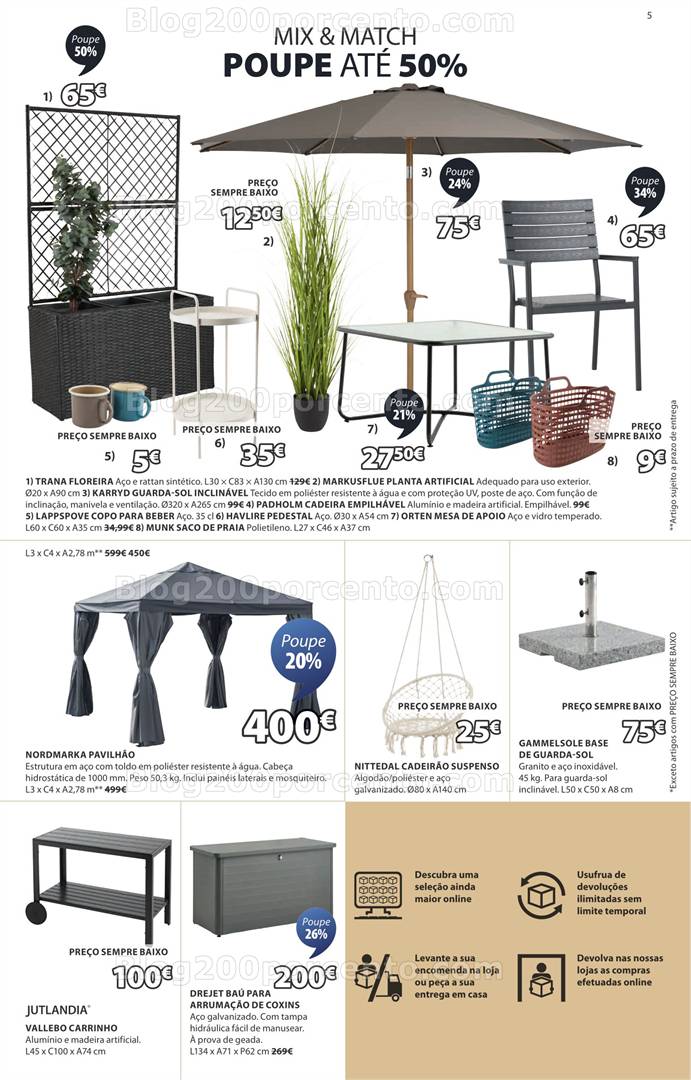 Antevisão Folheto JYSK Promoções de 1 de maio a 11 junho