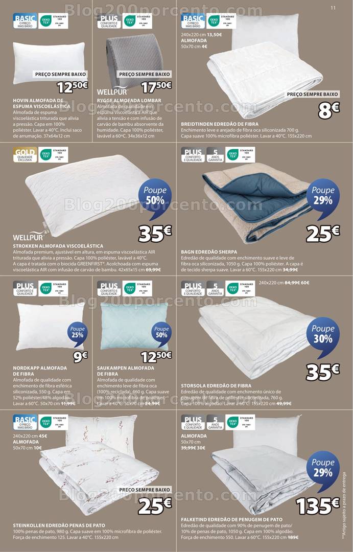 Antevisão Folheto JYSK Promoções de 1 de maio a 11 junho