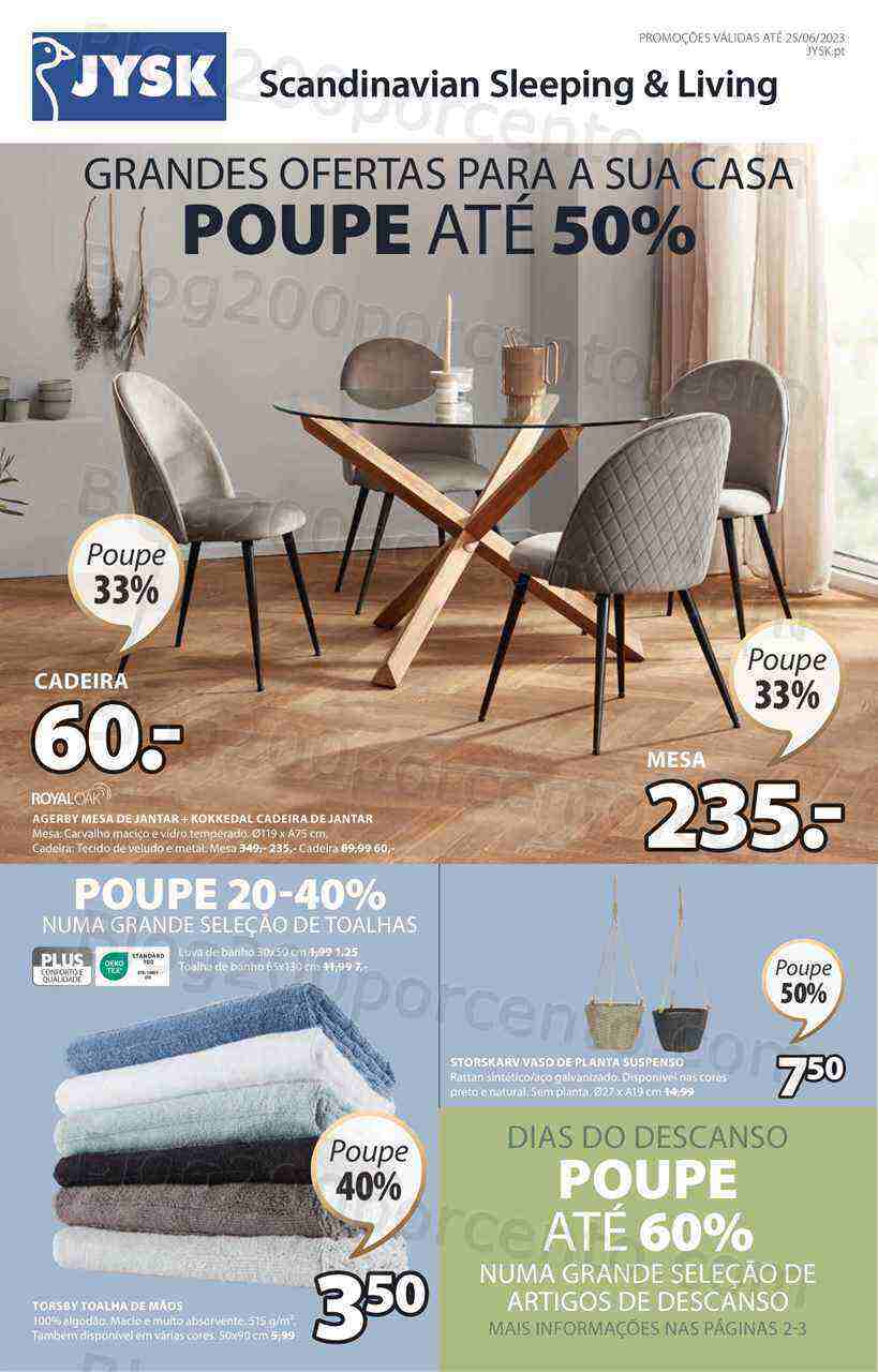 Antevisão Folheto JYSK Promoções de 18 maio a 25 junho