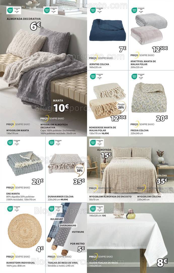 Antevisão Folheto JYSK Promoções de 16 maio a 26 junho