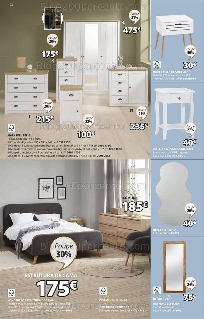 Antevisão Folheto JYSK Promoções de 16 maio a 26 junho