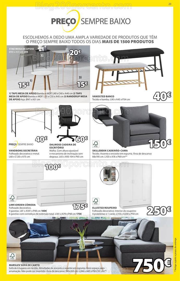 Antevisão Folheto JYSK Promoções de 16 maio a 26 junho