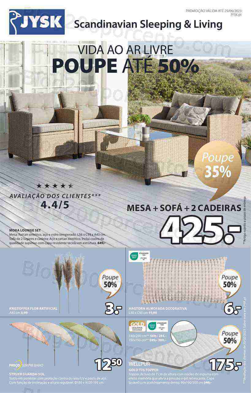 Antevisão Folheto JYSK Promoções de 25 maio a 25 junho