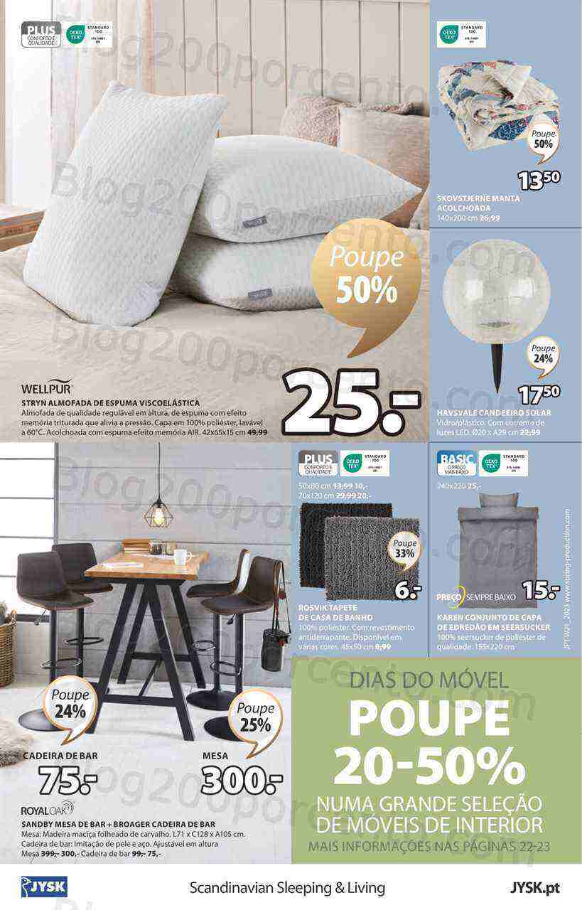 Antevisão Folheto JYSK Promoções de 25 maio a 25 junho