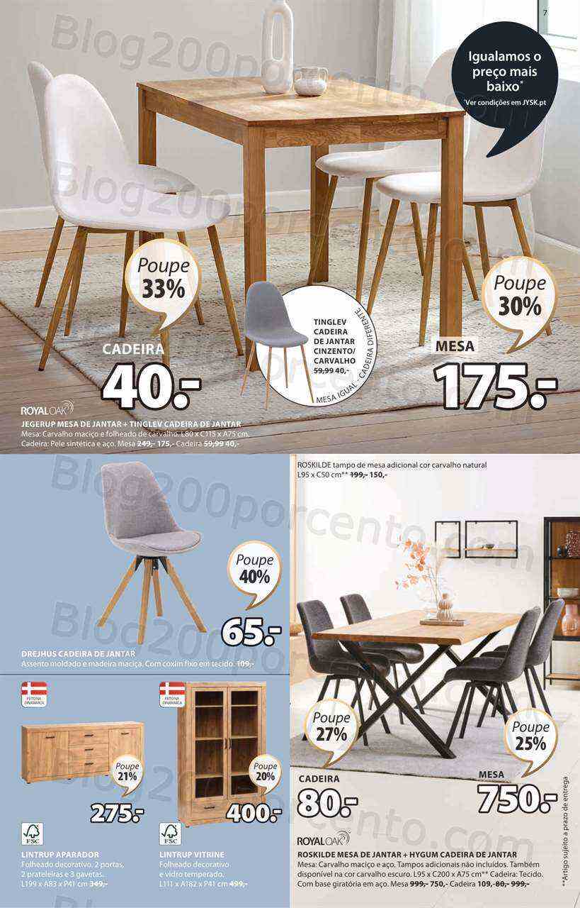 Antevisão Folheto JYSK Promoções de 1 a 26 junho