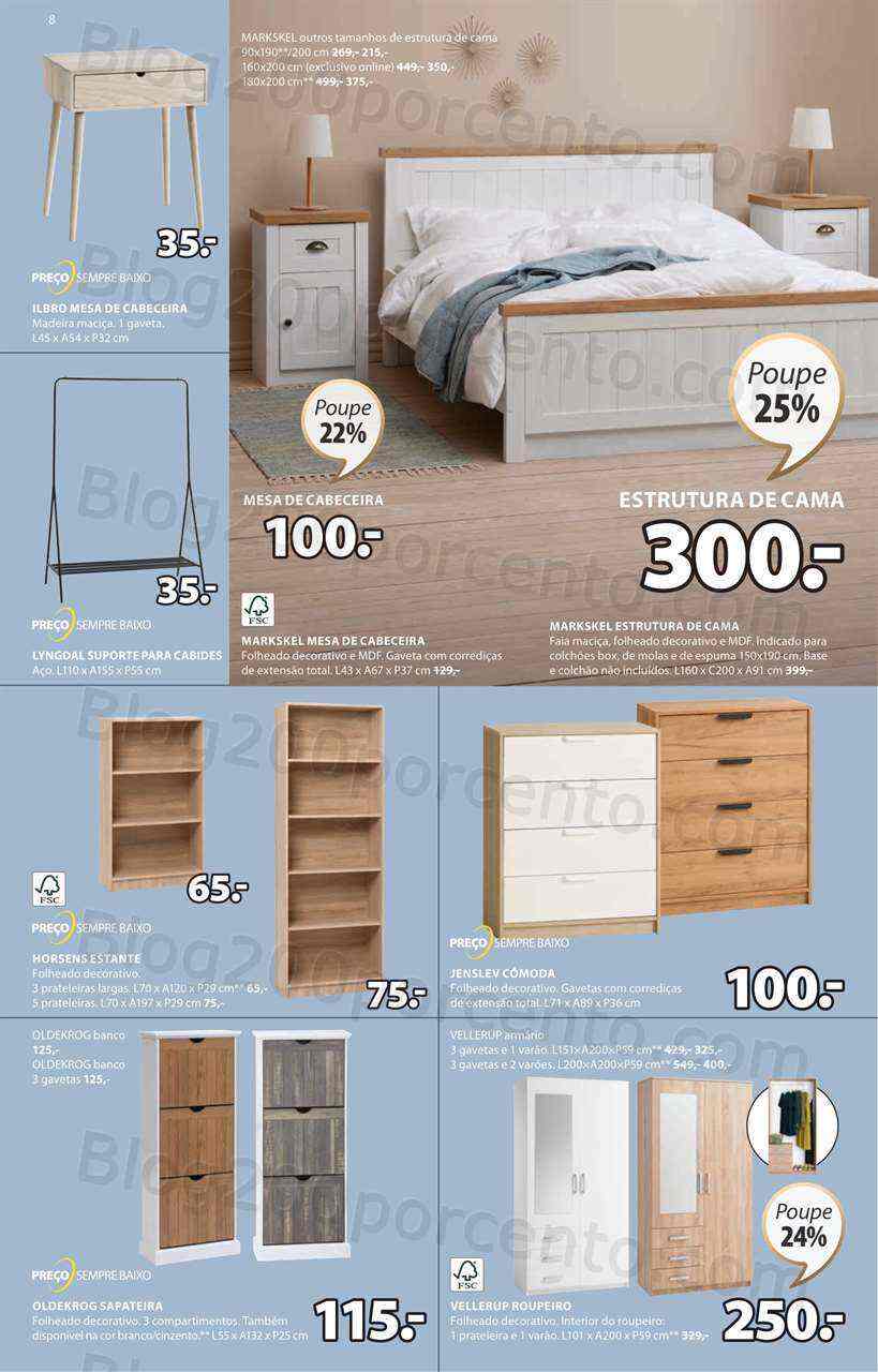 Antevisão Folheto JYSK Promoções de 1 a 26 junho