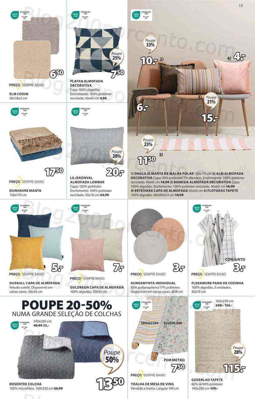 Antevisão Folheto JYSK Promoções de 1 a 26 junho