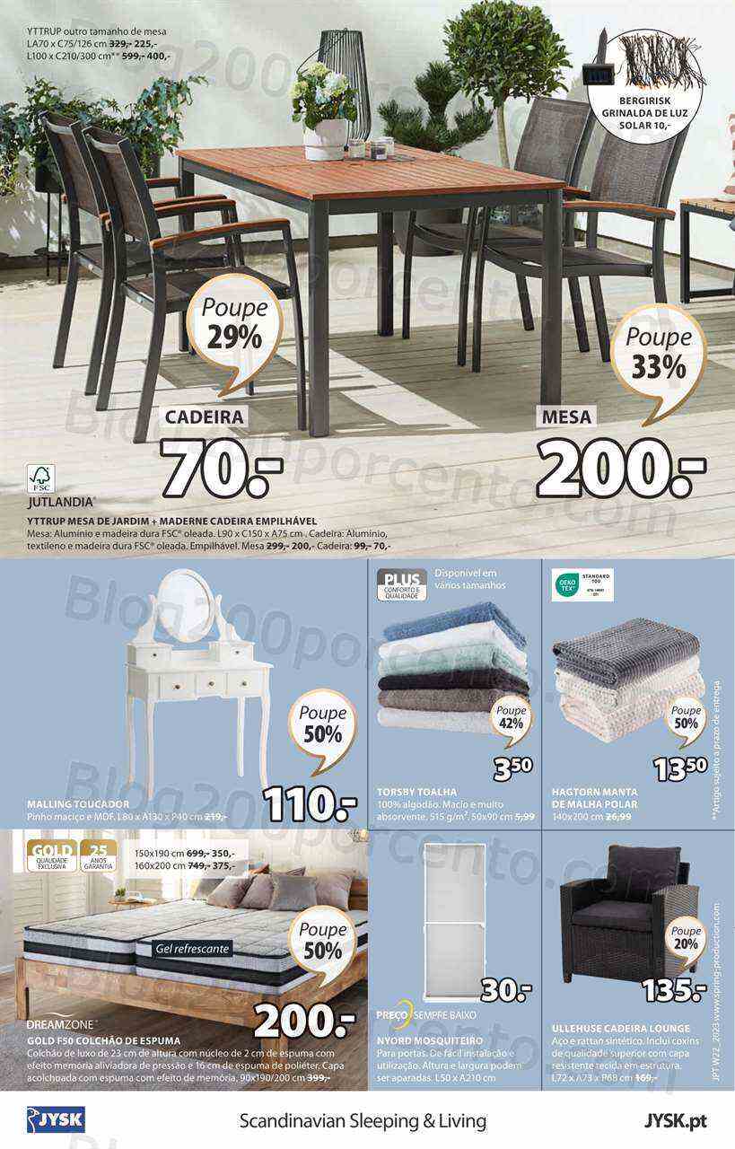 Antevisão Folheto JYSK Promoções de 1 a 26 junho