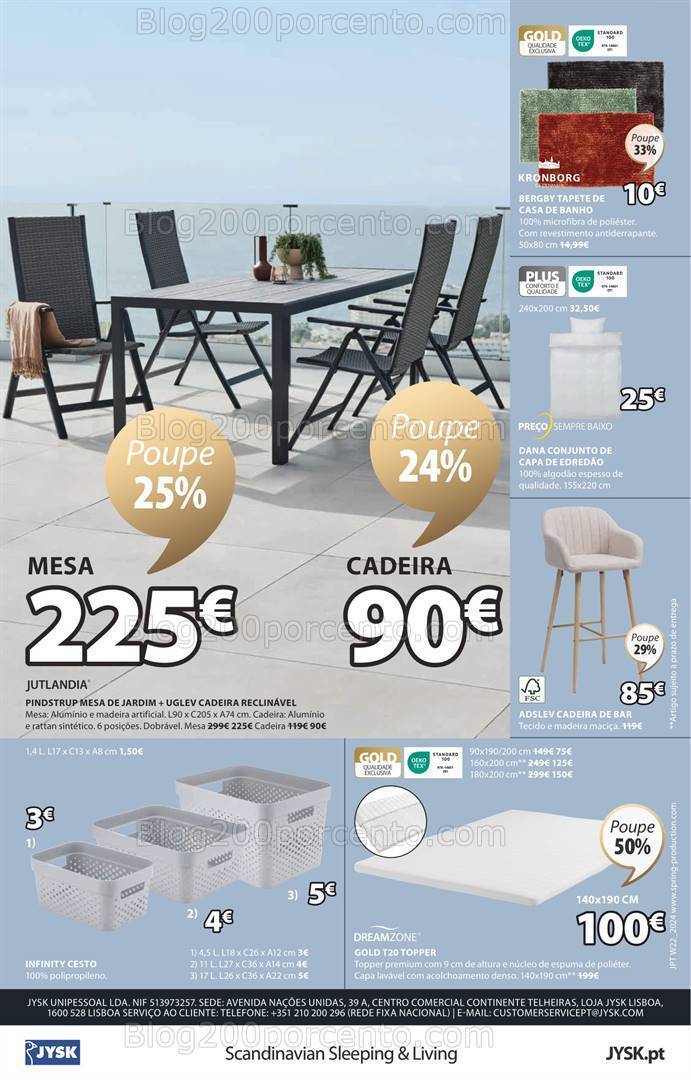 Antevisão Folheto JYSK Promoções de 30 maio a 26 junho