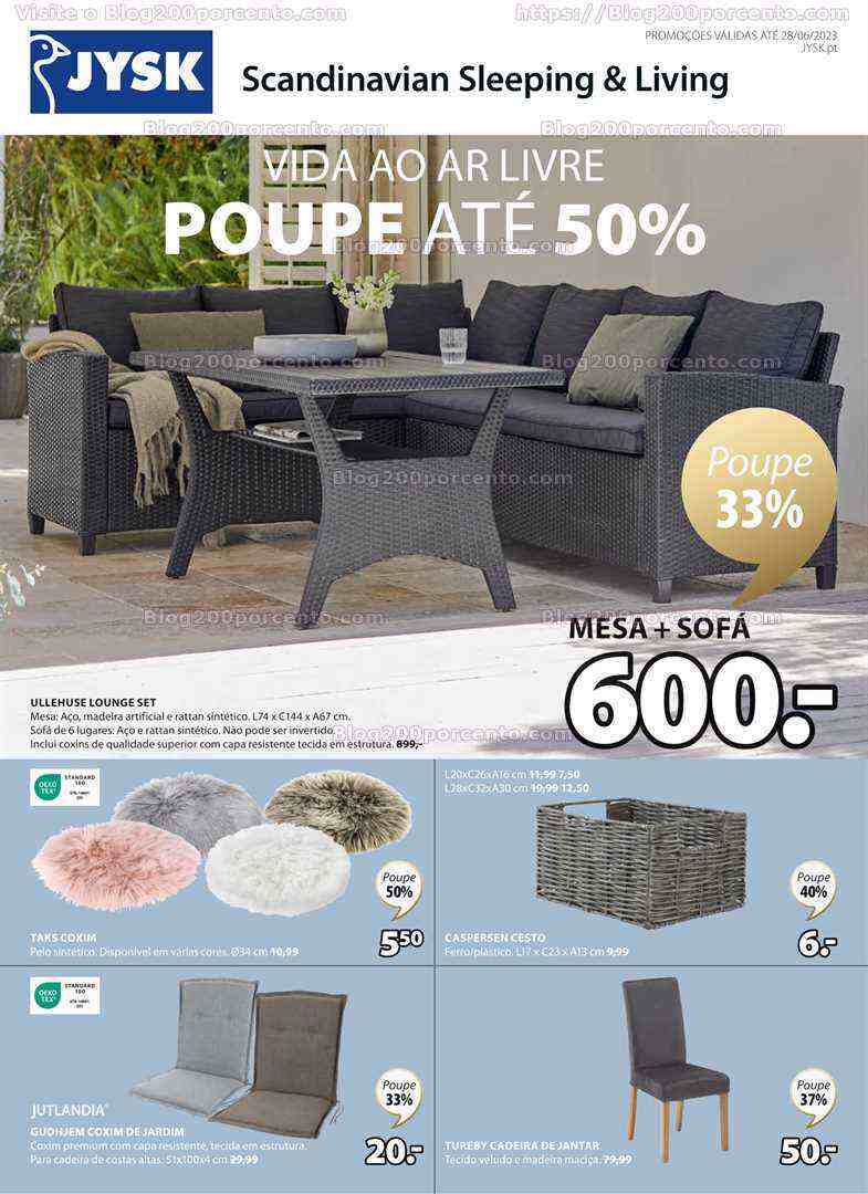 Antevisão Folheto JYSK Promoções de 8 a 28 junho