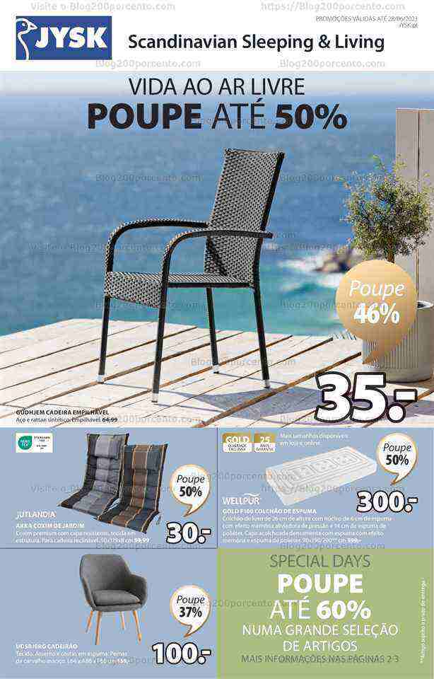 Antevisão Folheto JYSK Promoções de 15 a 28 junho