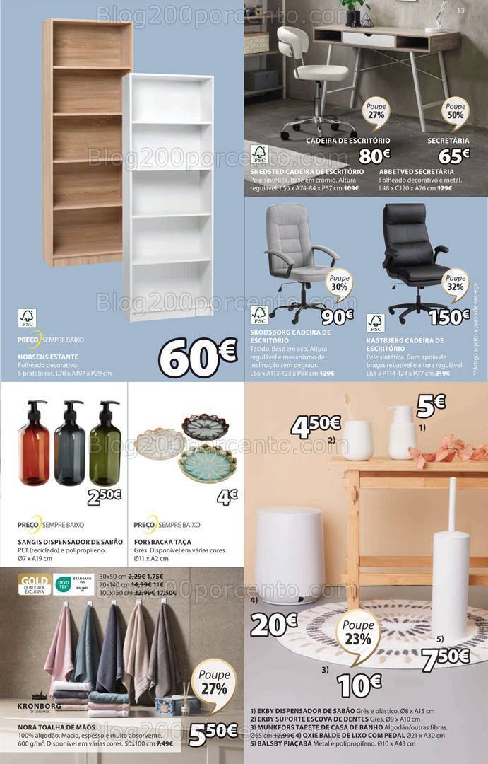 Antevisão Folheto JYSK Promoções de 13 a 26 junho