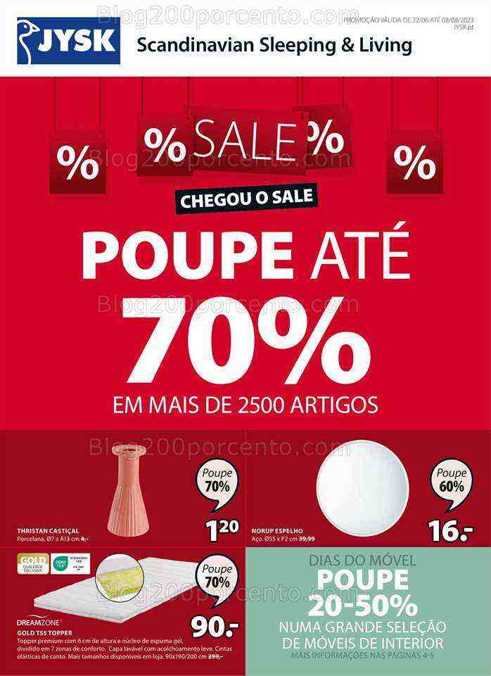 Antevisão Folheto JYSK Promoções de 22 julho a 2 agosto