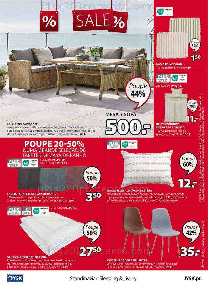 Antevisão Folheto JYSK Promoções de 22 julho a 2 agosto
