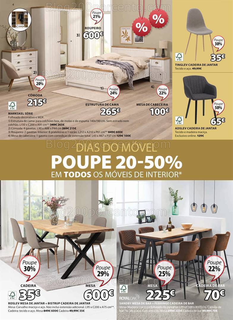 Antevisão Folheto JYSK Saldos de Verão Promoções até 26 junho