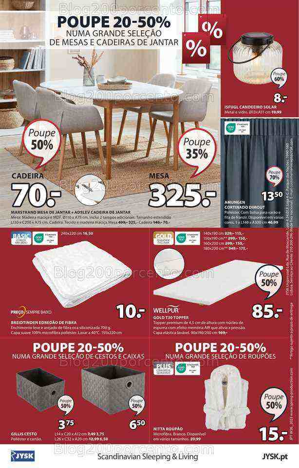 Antevisão Folheto JYSK Promoções de 29 junho a 2 agosto
