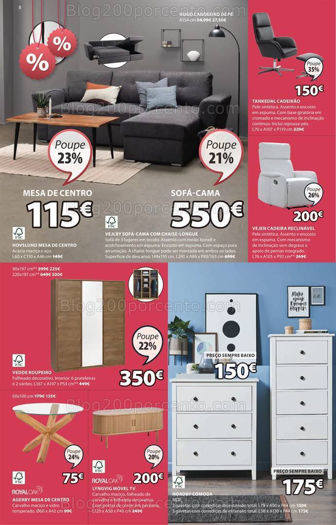 Antevisão Folheto JYSK Saldos de Verão Promoções até 20 junho a 31 julho