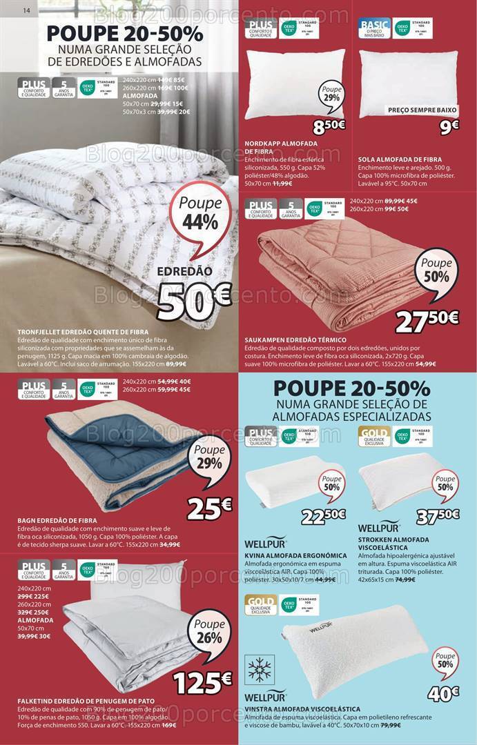 Antevisão Folheto JYSK Saldos de Verão Promoções até 20 junho a 31 julho