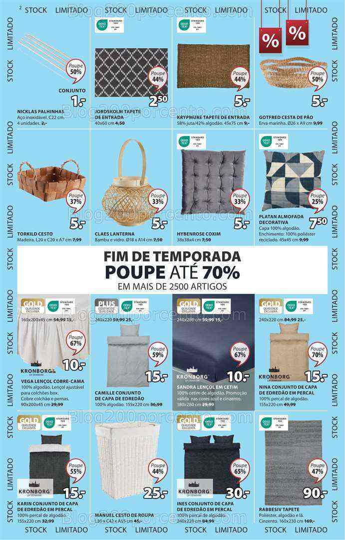 Antevisão Folheto JYSK Promoções até 2 agosto