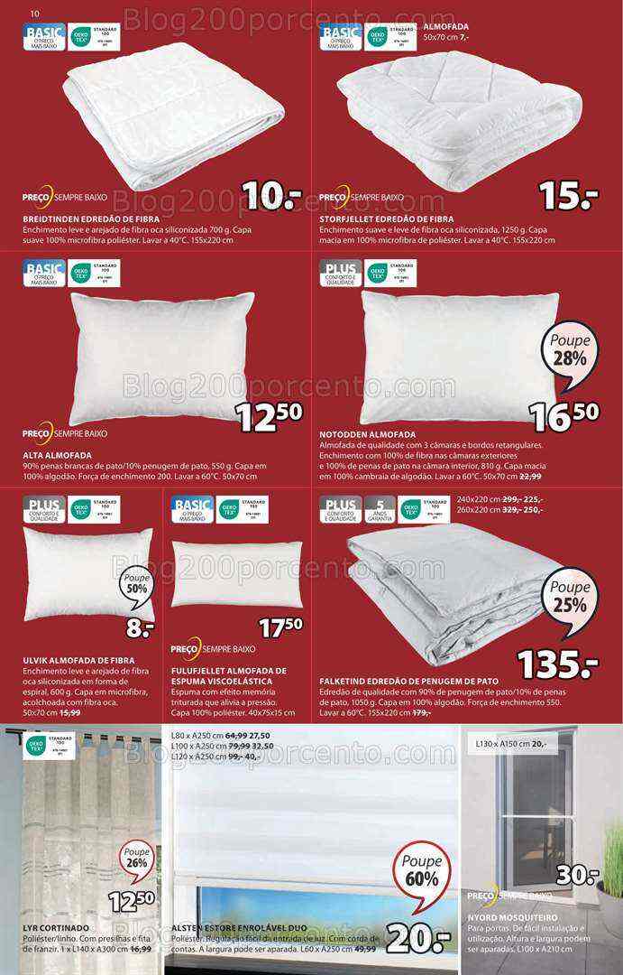 Antevisão Folheto JYSK Promoções até 2 agosto