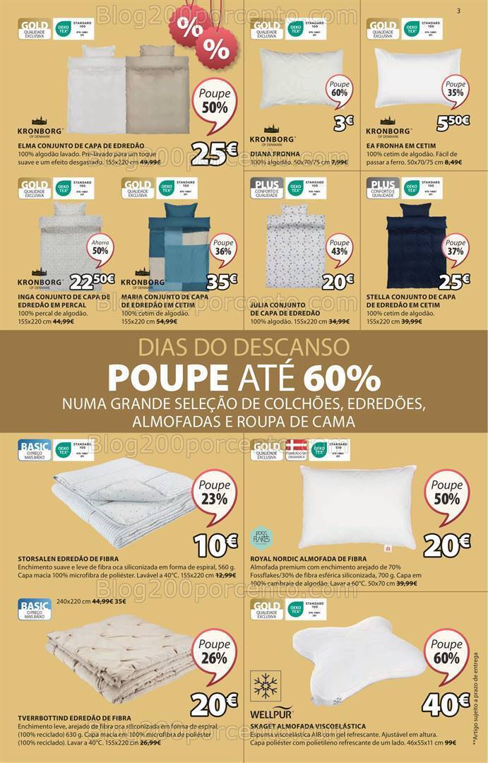 Antevisão Folheto JYSK Saldos Promoções até 31 julho