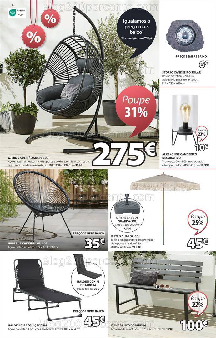Antevisão Folheto JYSK Saldos Promoções até 31 julho