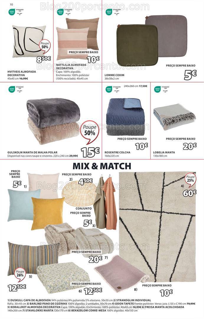 Antevisão Folheto JYSK Saldos Promoções até 31 julho