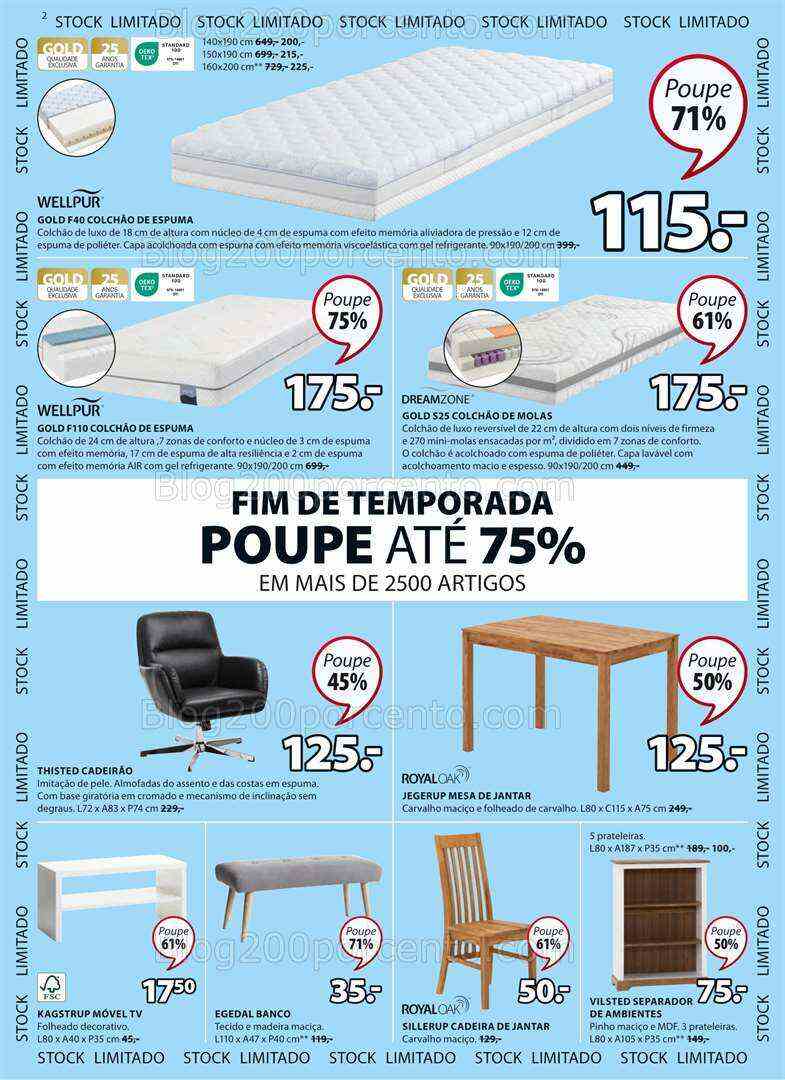 Antevisão Folheto JYSK Promoções de 13 julho a 2 agosto