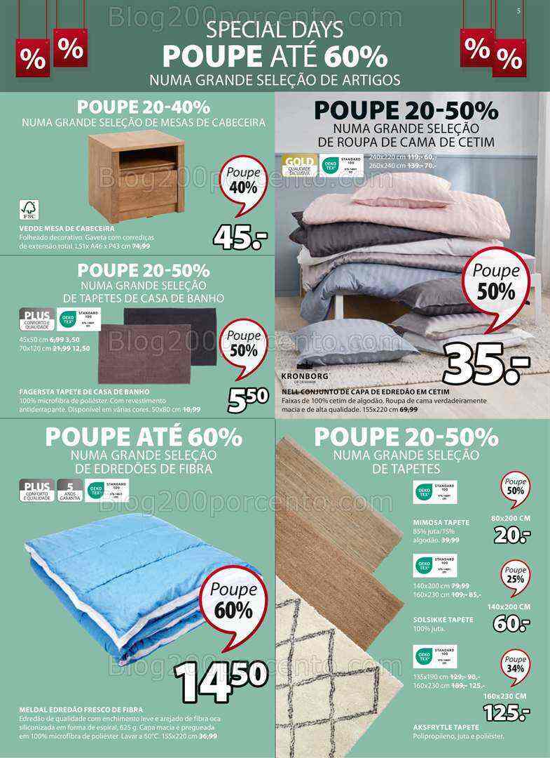 Antevisão Folheto JYSK Promoções de 13 julho a 2 agosto