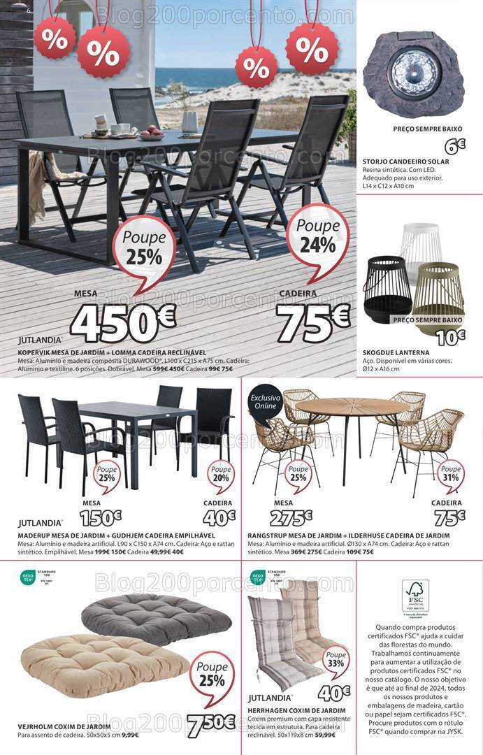 Antevisão Folheto JYSK Saldos de Verão Promoções até 31 julho