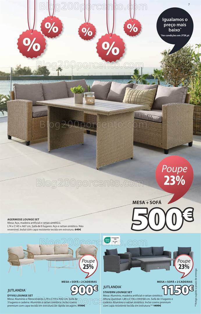 Antevisão Folheto JYSK Saldos de Verão Promoções até 31 julho