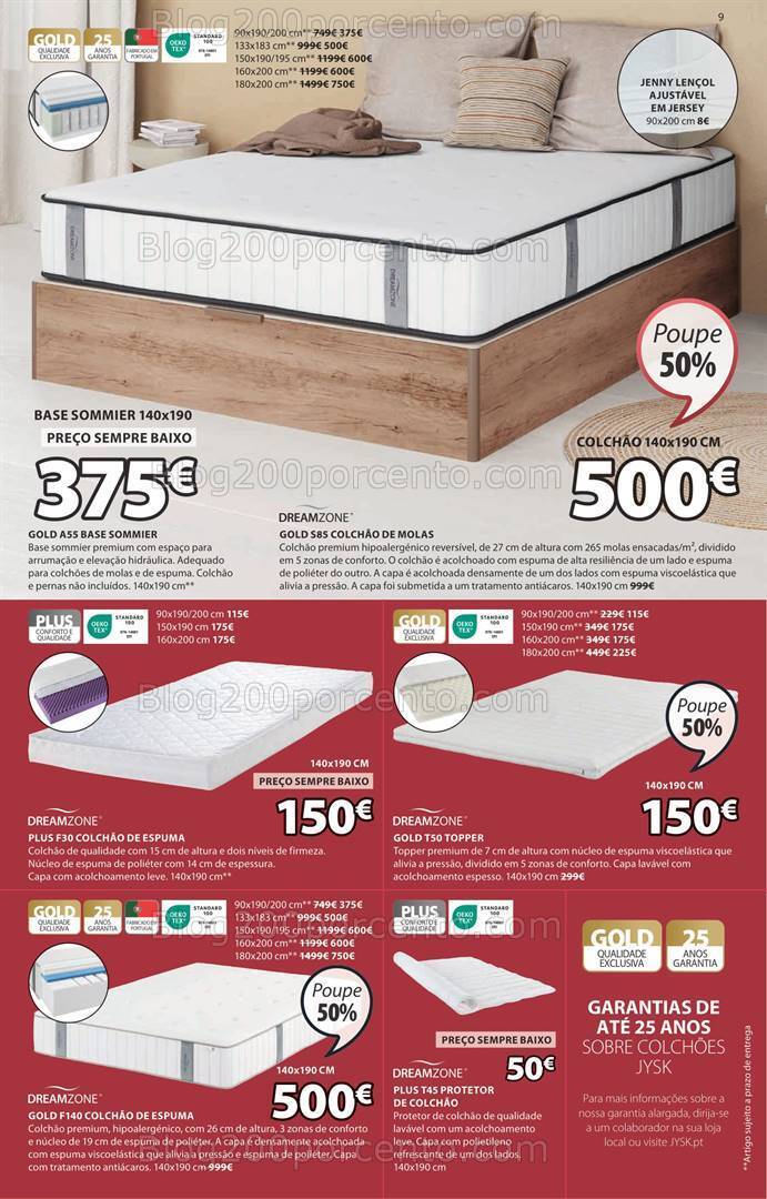 Antevisão Folheto JYSK Saldos de Verão Promoções até 31 julho