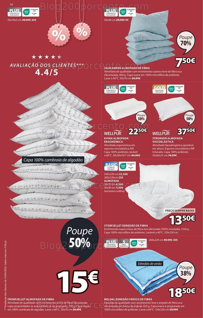 Antevisão Folheto JYSK Saldos de Verão Promoções até 31 julho