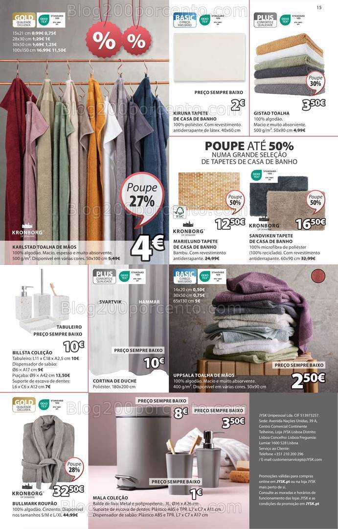 Antevisão Folheto JYSK Saldos de Verão Promoções até 31 julho