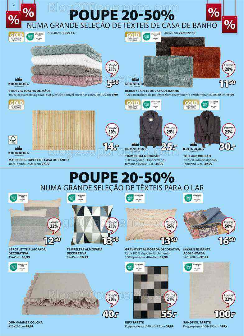 Antevisão Folheto JYSK Promoções de 3 agosto a 6 setembro