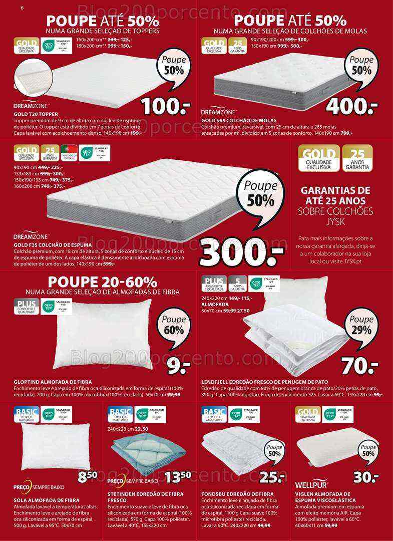 Antevisão Folheto JYSK Promoções de 3 agosto a 6 setembro