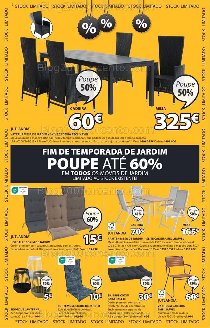Antevisão Folheto JYSK Saldos de Verão Promoções de 1 agosto a 4 setembro