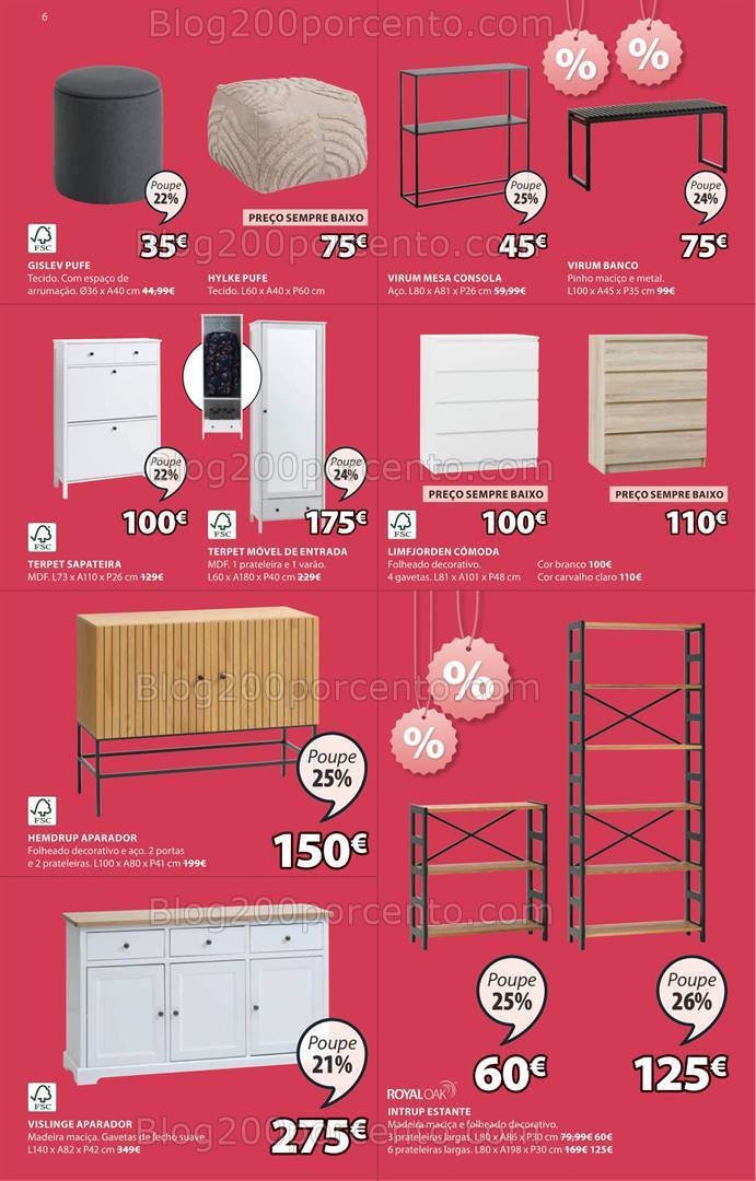 Antevisão Folheto JYSK Saldos de Verão Promoções de 1 agosto a 4 setembro