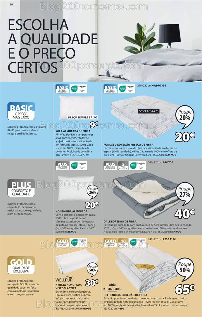 Antevisão Folheto JYSK Saldos de Verão Promoções de 1 agosto a 4 setembro