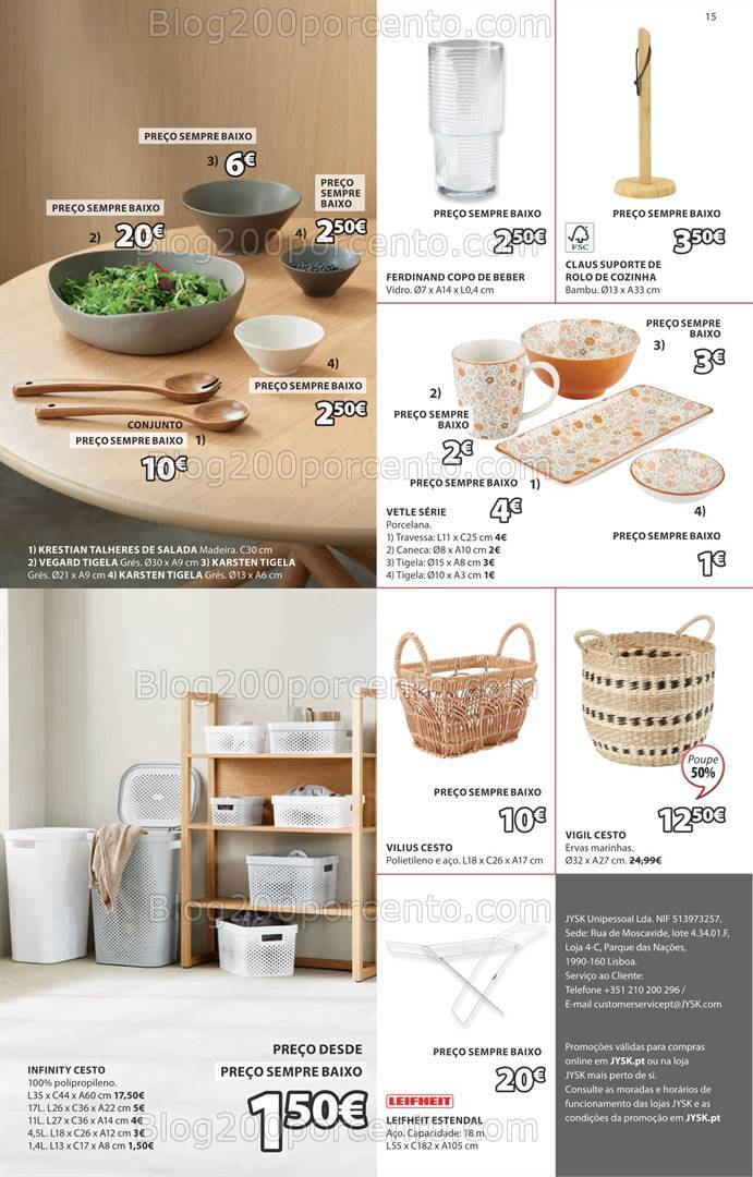 Antevisão Folheto JYSK Saldos de Verão Promoções de 1 agosto a 4 setembro