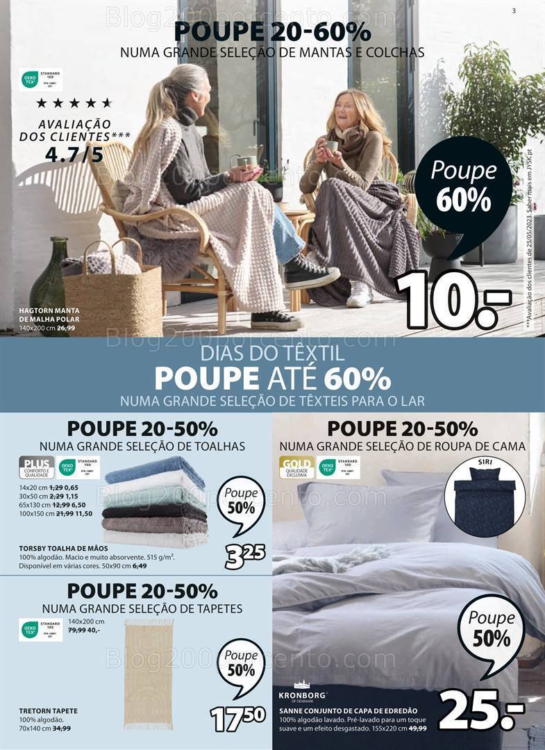 Antevisão Folheto JYSK Promoções de 17 agosto a 6 setembro