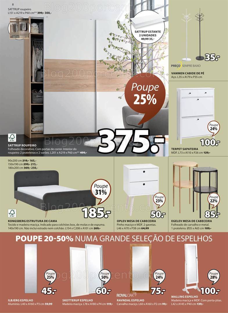 Antevisão Folheto JYSK Promoções de 17 agosto a 6 setembro