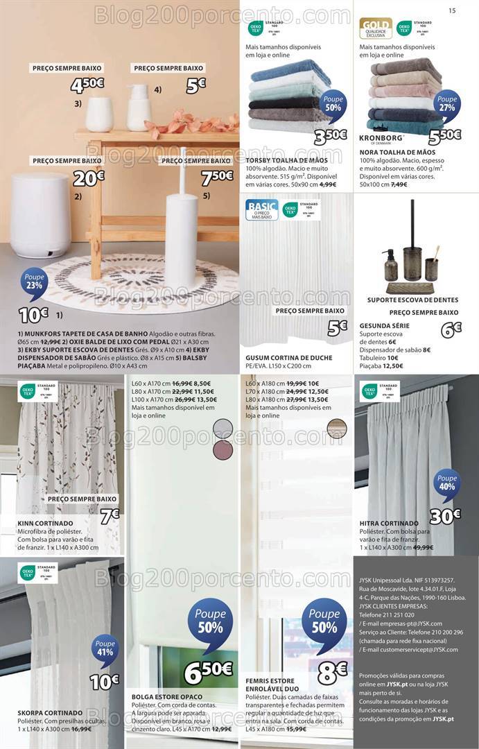 Antevisão Folheto JYSK Promoções de 22 agosto a 4 setembro