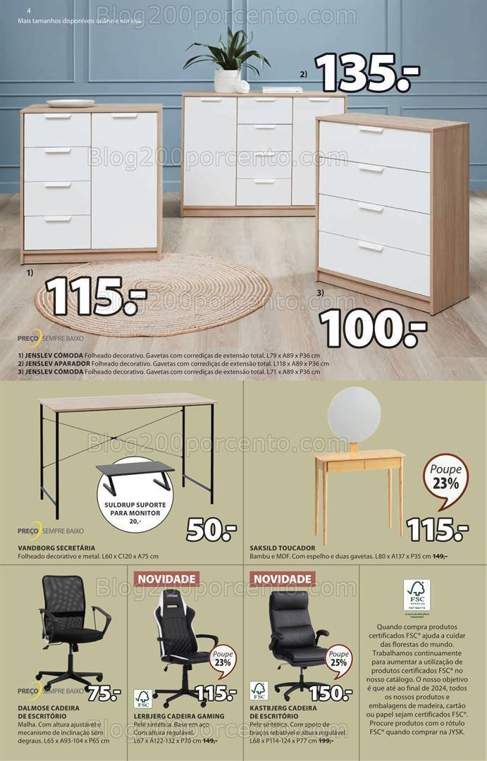 Antevisão Folheto JYSK Promoções de 31 agosto a 6 setembro