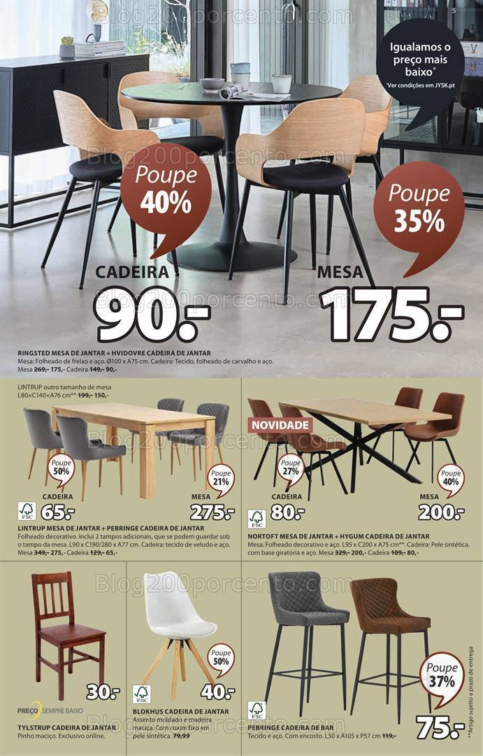 Antevisão Folheto JYSK Promoções de 31 agosto a 6 setembro